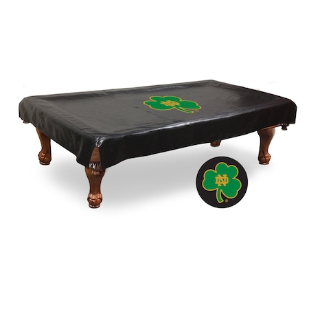Holland Bar Stool Co 7 Ft. Notre Dame Shamrock Billiard Table Cover BCV7ND-Shm